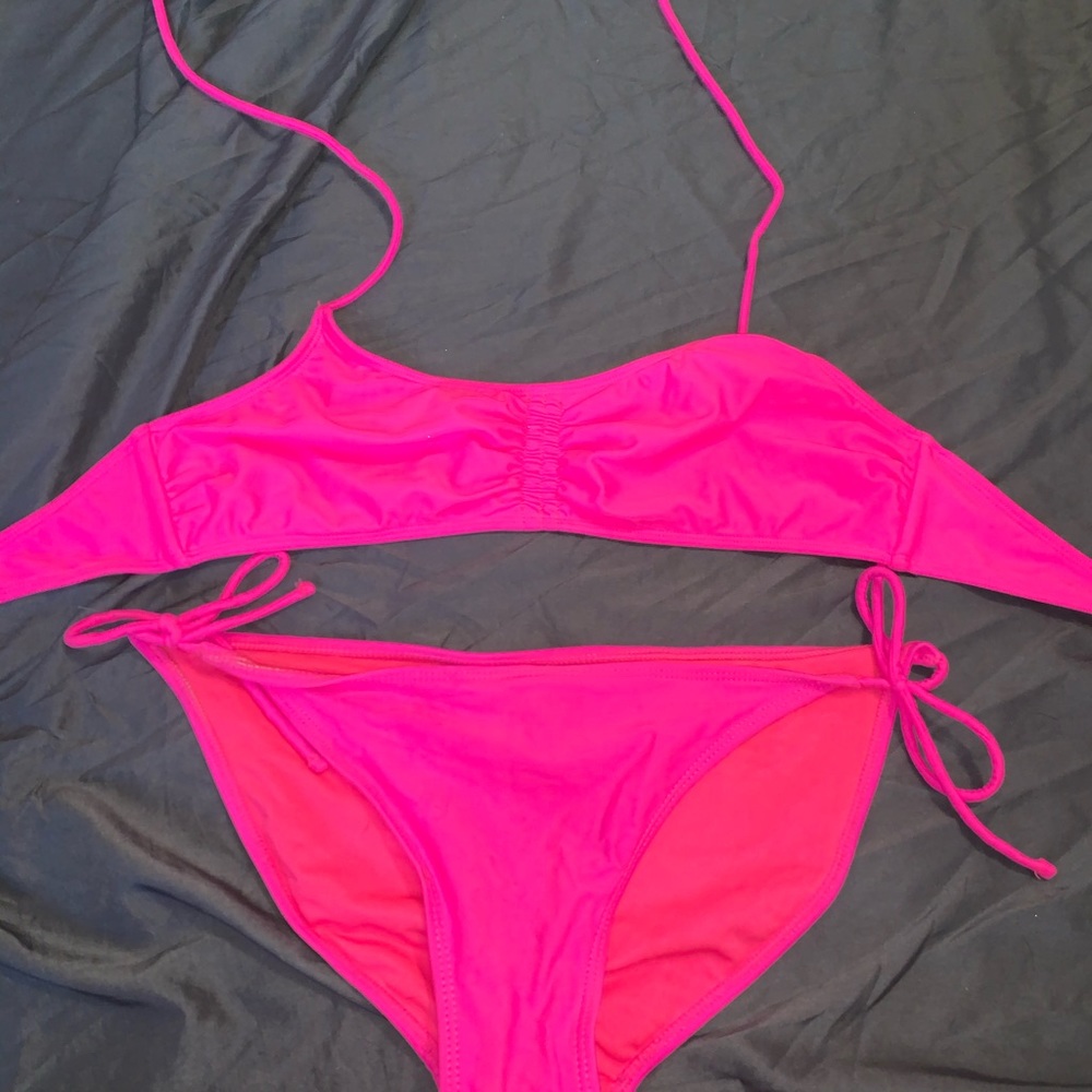 hot pink bikini